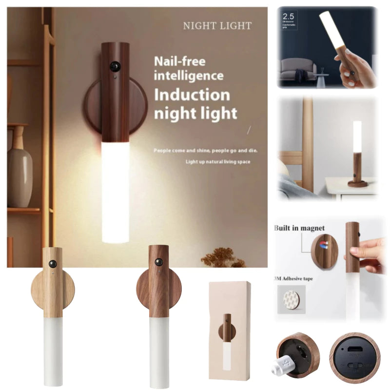 Luminária Magnética de LED com Sensor de Movimento - Tazzi