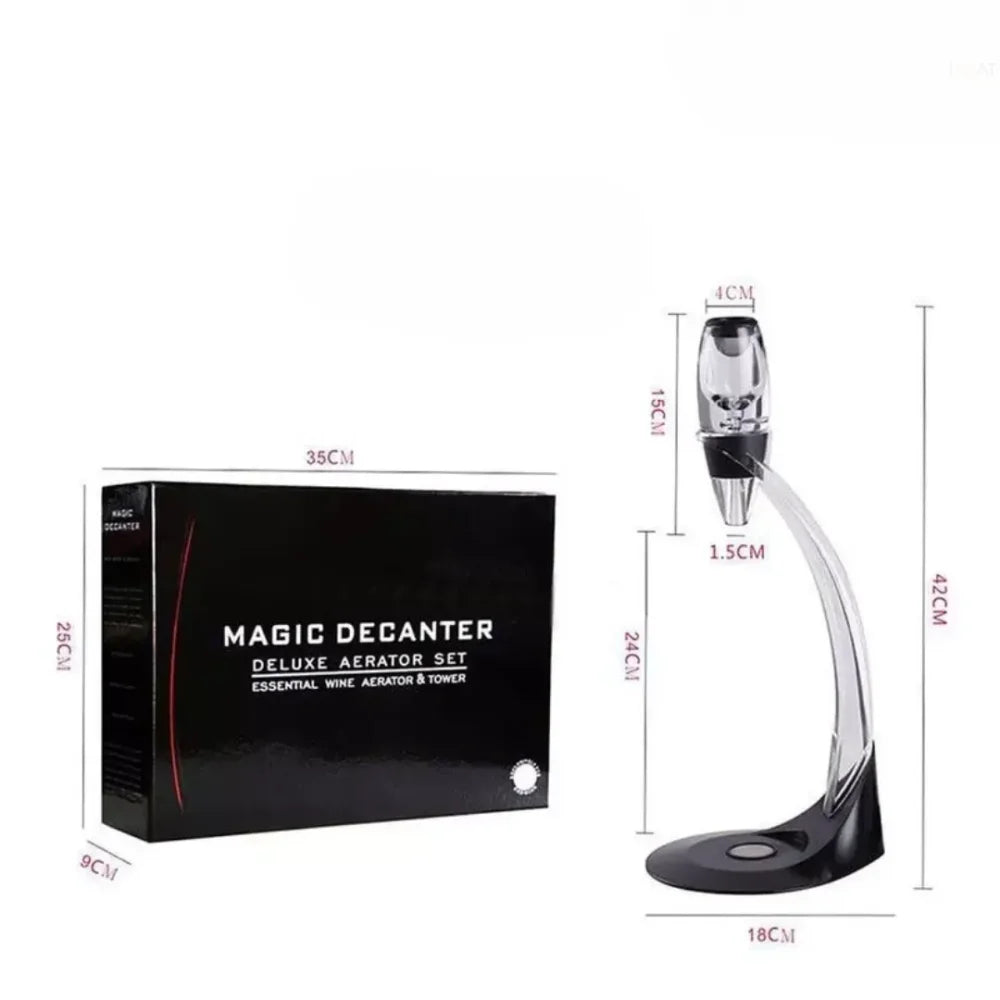 Dispensador E Aerador De Vinho Mágico Tazzi™ - + Base Suporte Filtro