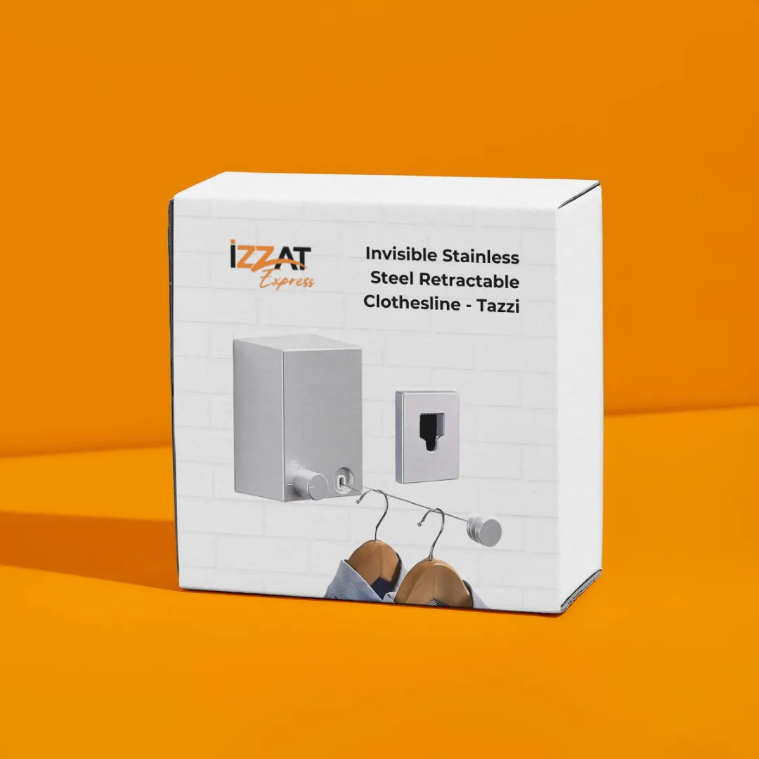 Varal Retrátil Invisível de Aço inox - Tazzi