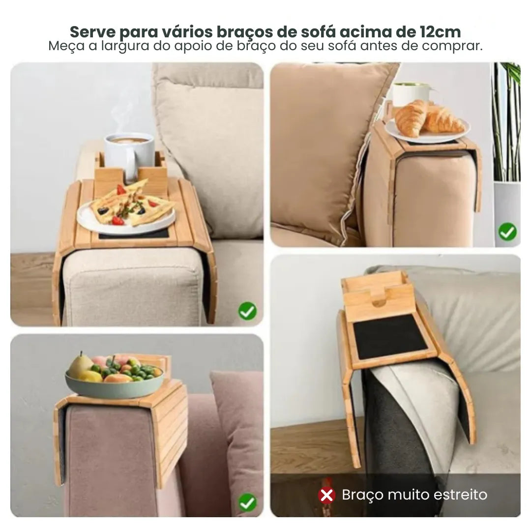Bamboo Sofa Support Tray - Tazzi 