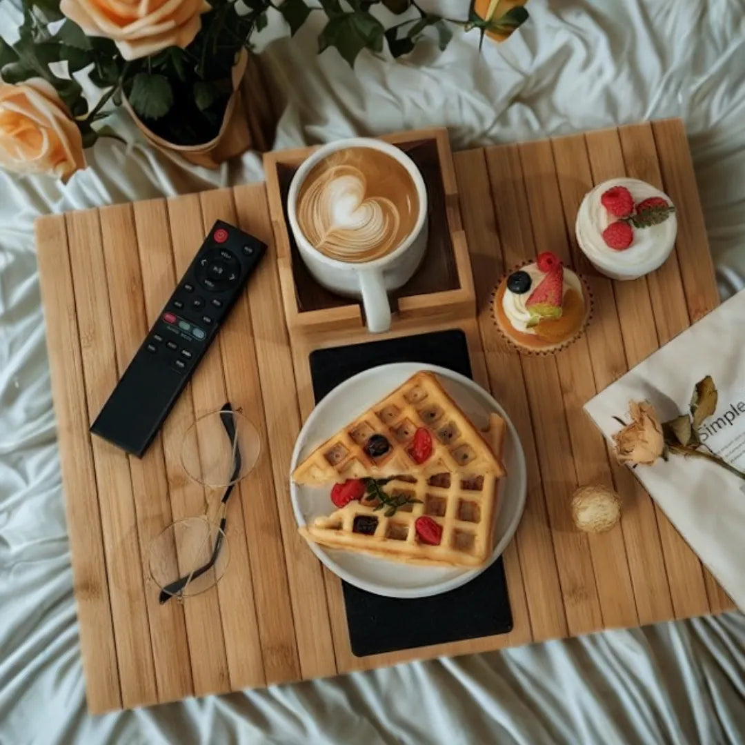 Bamboo Sofa Support Tray - Tazzi 