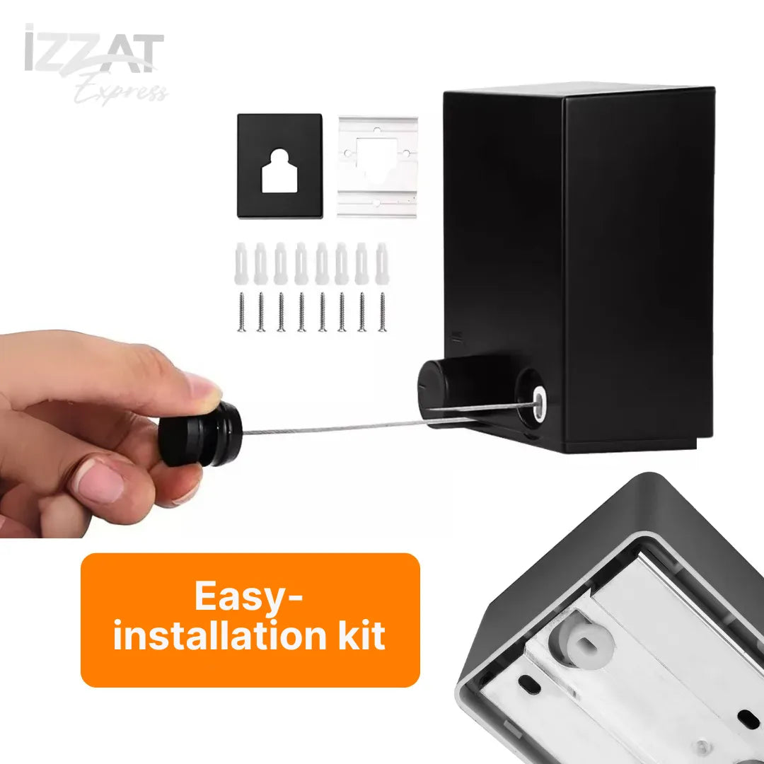 Varal Retrátil Invisível de Aço inox - Tazzi