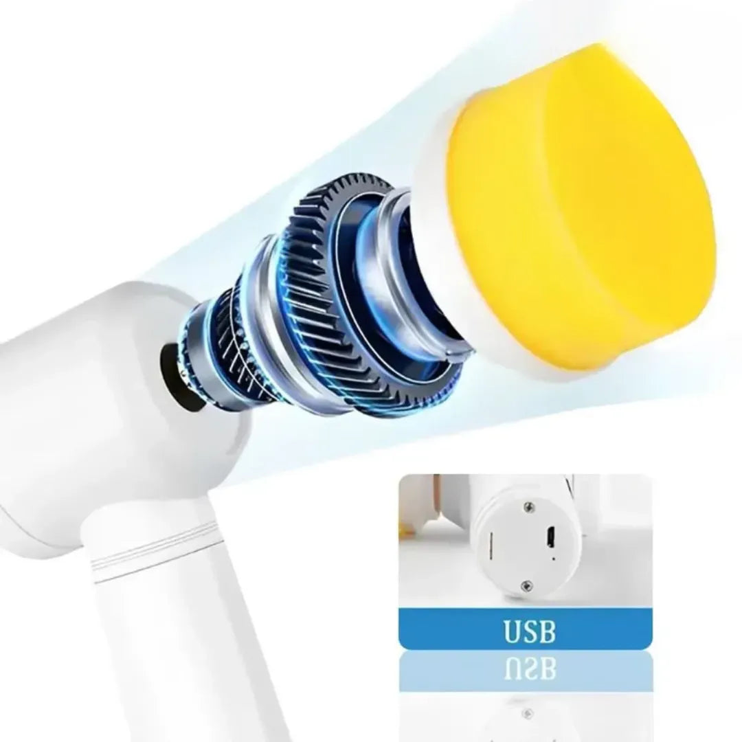 Escova Elétrica Multifuncional Tazzi™ - Limpeza Rápida
