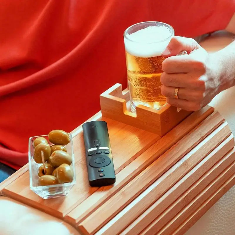 Bamboo Sofa Support Tray - Tazzi 