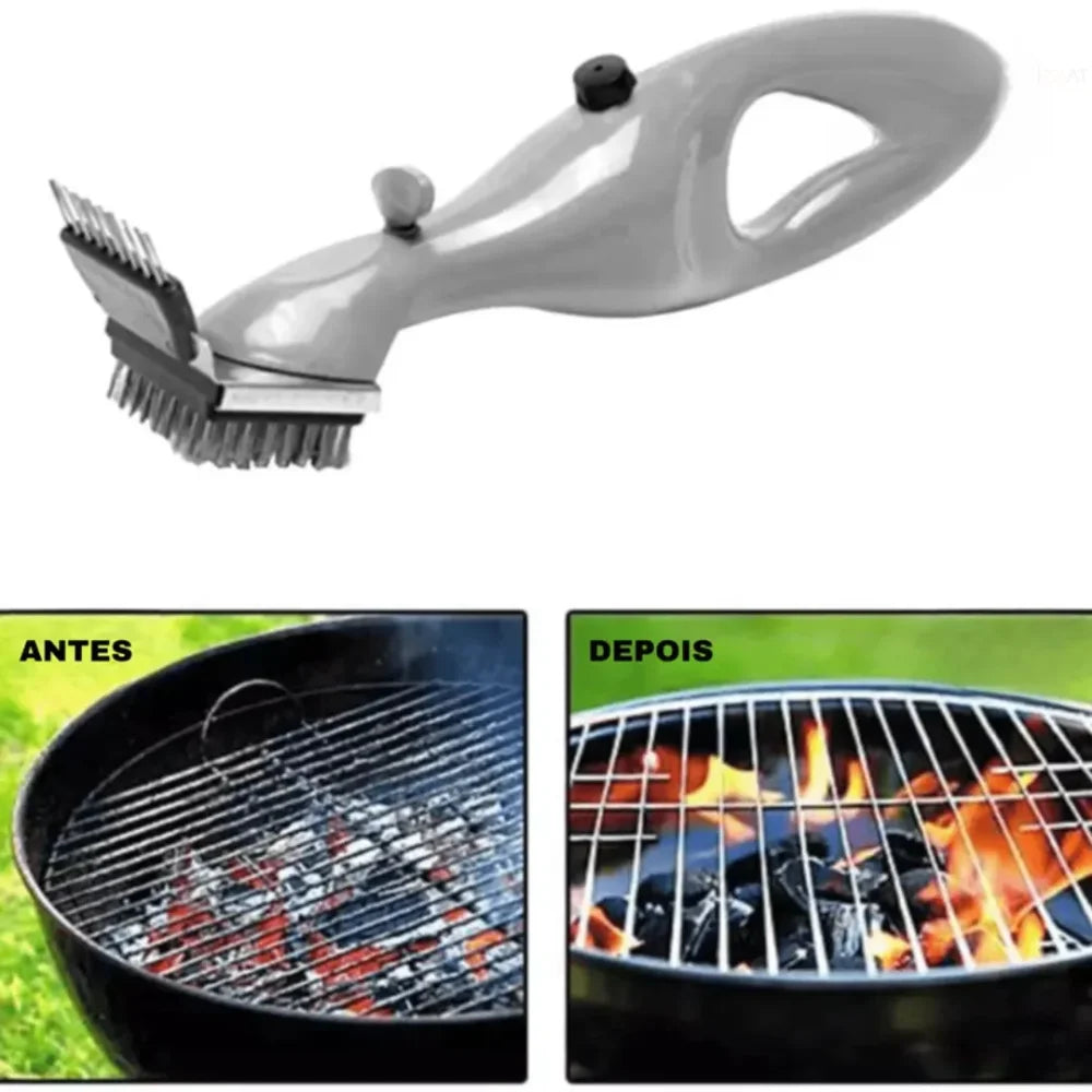 Brush Grill Tazzi™ - Escova De Limpeza A Vapor Para Churrasqueira