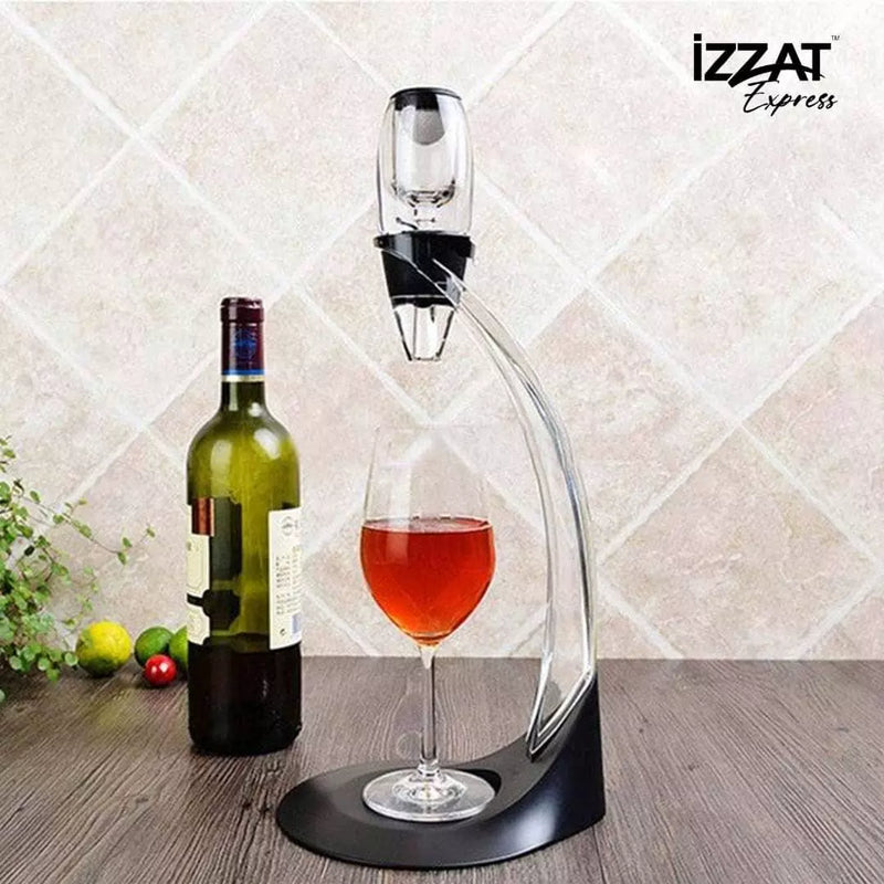 Dispensador e Aerador De Vinho Mágico Tazzi™ - Aerador + Base + Suporte + Filtro - Izzat Express
