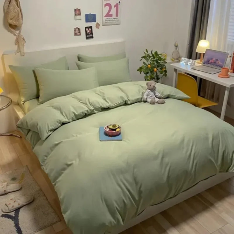 Jogo de Cama em Algodão Puro Tazzi - Verde