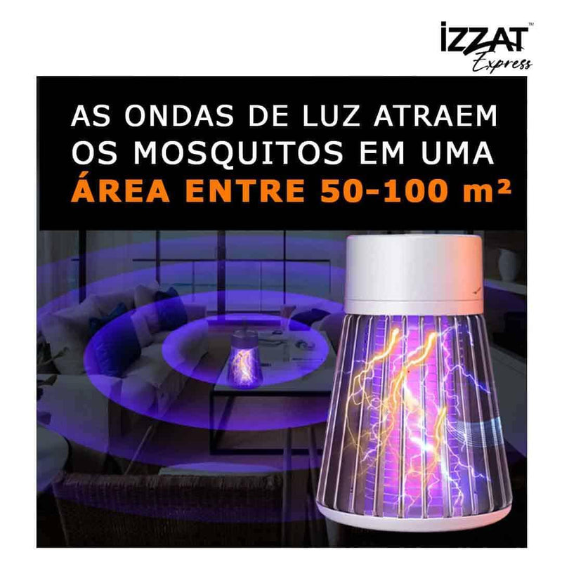 Lâmpada Mata Mosquitos Ultravioleta - Kill It Tazzi™ - COMPRE 1 E GANHE OUTRO DE BRINDE! - Izzat Express