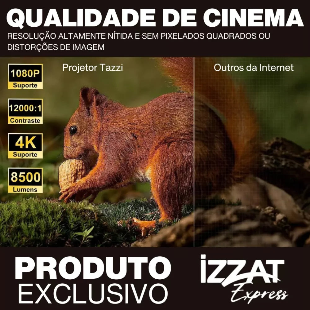 Projetor Portátil 4K Tazzi - Original P20-165